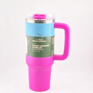 NEW Aldi Adventuridge 40oz Tumbler with Handle Ombre Cyan Pink Thirst Crusher